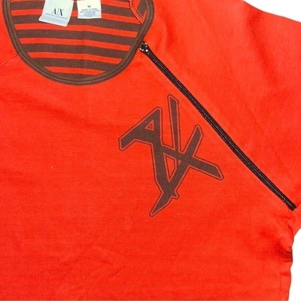 Vintage Armani Exchange Striped Long Sleeve Sweater Size M